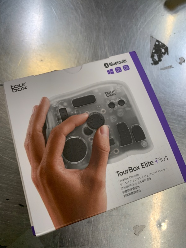 Photo 1 of TOUR BOX Elite Plus - iPad Drawing Bluetooth Controller, Video Editing Photo Color Grading Speed Editor, Programmable Creative Console Keyboard for DaVinci Procreate Adobe Softwares and More