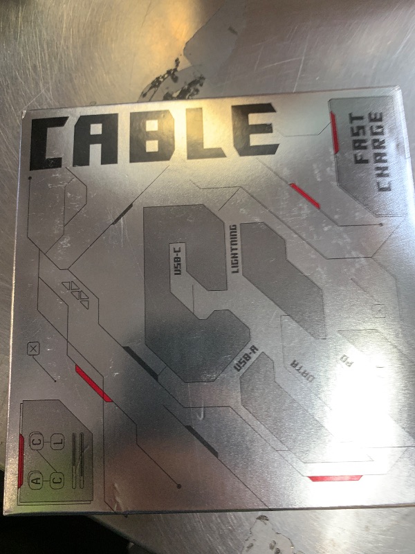 Photo 1 of [Upgraded] Vexipia 4-in-1 Long USB C Cable 45W 10FT Lightning Cable Fast Charging Flat Nylon Braided for iPhone iPad Charger Cord[480Mbps Data Sync] Multi Charge Combo with Lightning/Type C/USB A Port