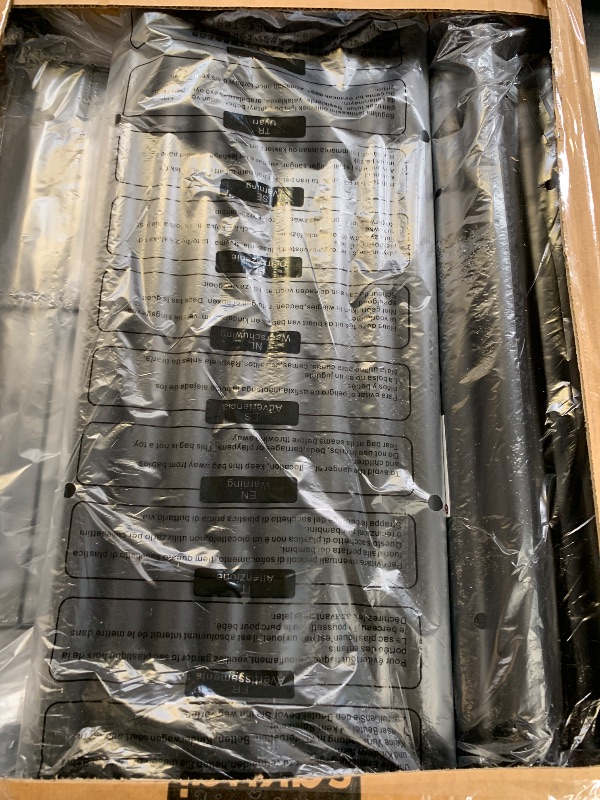 Photo 1 of Sakugi Clothes Rack - 45.2" x 12.2" x 79.5" Clothing Rack with Shelves & Wheels, Multi-Functional Wardrobe Closet with Hooks, Sturdy Metal Garment Rack for Bedroom, Laundry, Balcony (Black)