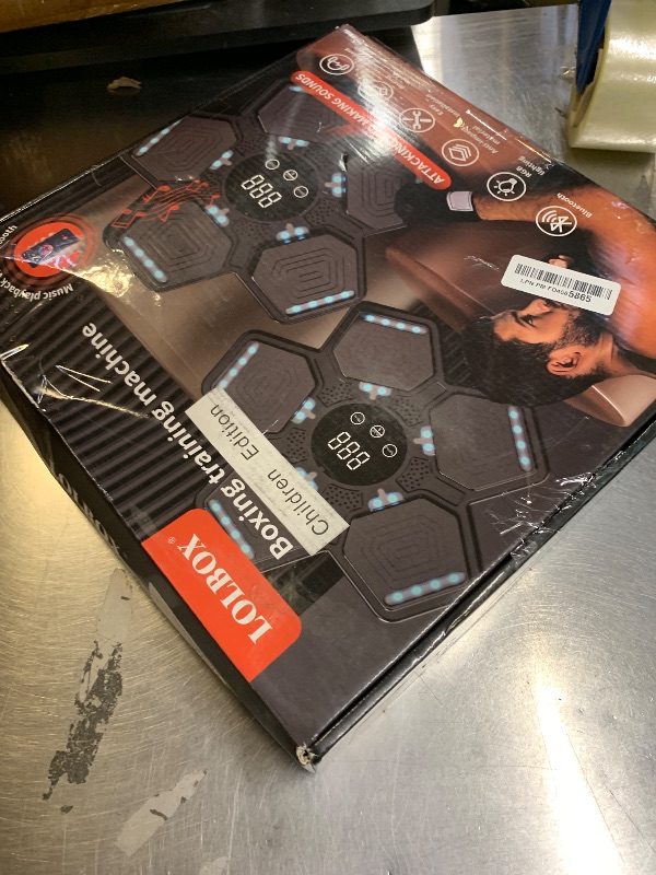 Photo 1 of LOLBOX 2025 Music Boxing Machine for Adults and Kids, Smart Bluetooth Boxing Training Equipment with Gloves Wall Mounted, Workout Punching Machine for Home,Office and Gym