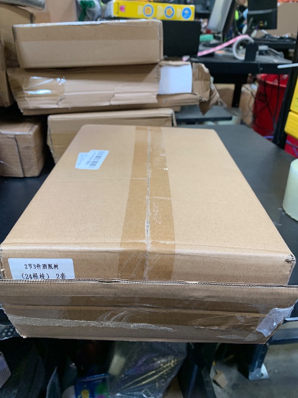 Photo 1 of HEYTIMI 2 Pcs 24 Metal Wine Bottle Tree Garden Outside 24 Inches Decorative Colorful Glass Bottle Holders Artificial Rustproof Display Stand Garden Art for Lawn Yard Outdoor Decor