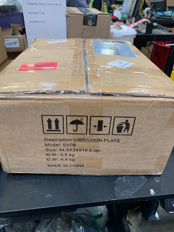 Photo 1 of TISSCARE Vibration Plate Exercise Machine Mini Vibrating Plates for Lymphatic Drainage and Weight Loss, 400Lbs Capacity Full Body Power Shake Workout Platform for Home Cardio Fitness