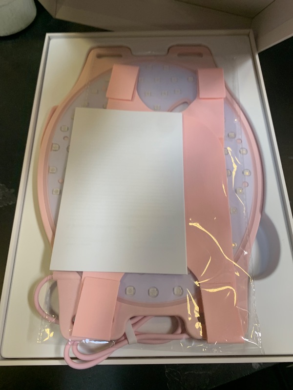 Photo 1 of INIA Red Light Therapy Mask for Face – 4 Light Modes with 850nm NIR, Red & Blue LED Light Therapy, 2600mAh Rechargeable LED Face Mask for Radiant Glow at Home, Pink