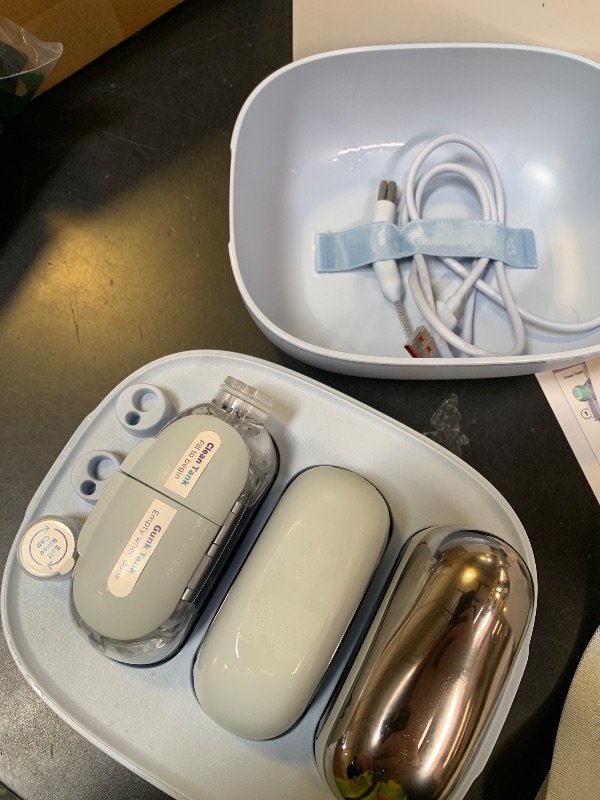 Photo 1 of Shark FacialPro Glow at-Home Hydro-Powered Facial System with DePuffi Hot & Cold Therapy – Professional Spa Skincare Device for Pore Cleansing, Hydration, & Radiant Glow, Blue, FH320