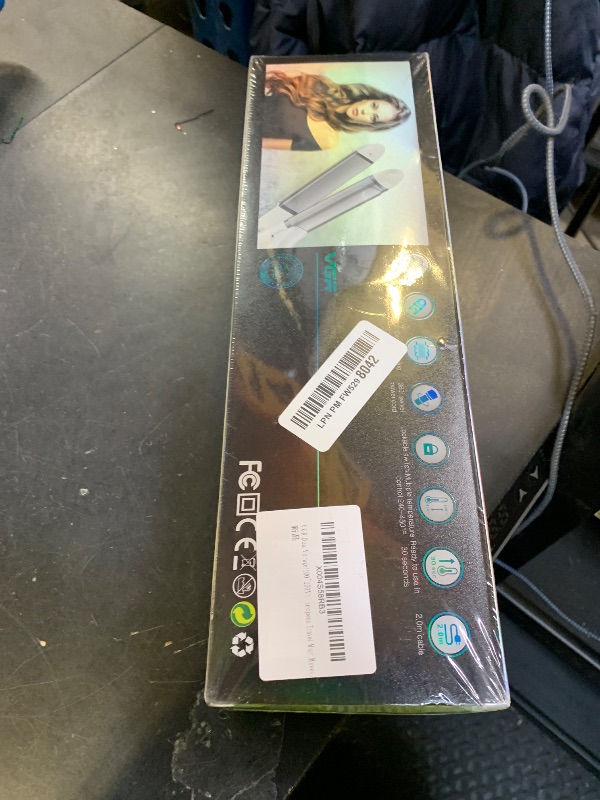 Photo 1 of VGR Dual Voltage(100~250V) Travel Curling Iron with European Plug Adapter for International Travel, Europe Travel Essentials for Women, European Travel Must Haves (FACTORY SEALED)