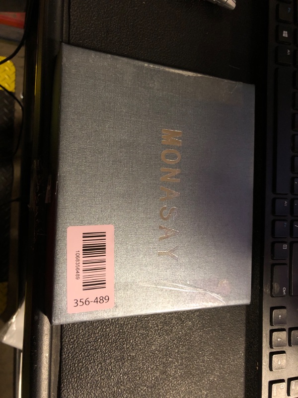 Photo 1 of MONASAY Wallet Case Compatible for iPhone 12 Pro/iPhone 12 5G,6.1-inch [Glass Screen Protector Included] [RFID Blocking] Flip Folio Leather Cell Phone Cover with Credit Card Holder, Mint