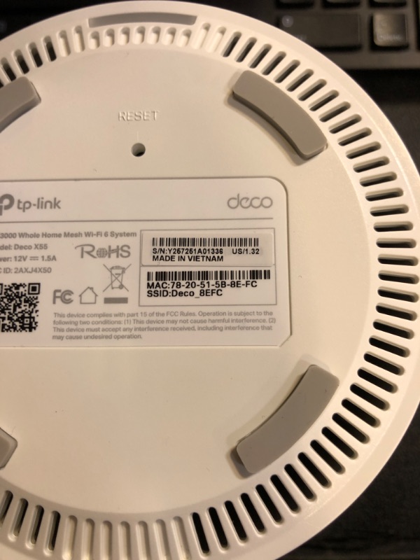 Photo 1 of TP-Link Deco X55 AX3000 WiFi 6 Mesh System - Covers up to 6500 Sq.Ft, Replaces Wireless Router and Extender, 3 Gigabit Ports per Unit, Supports Ethernet Backhaul, Deco X55(3-Pack)