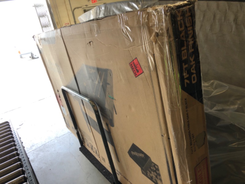 Photo 1 of GoSports 7 ft Portable Pool Table - No Assembly Required Folding Billiard Table in Oak