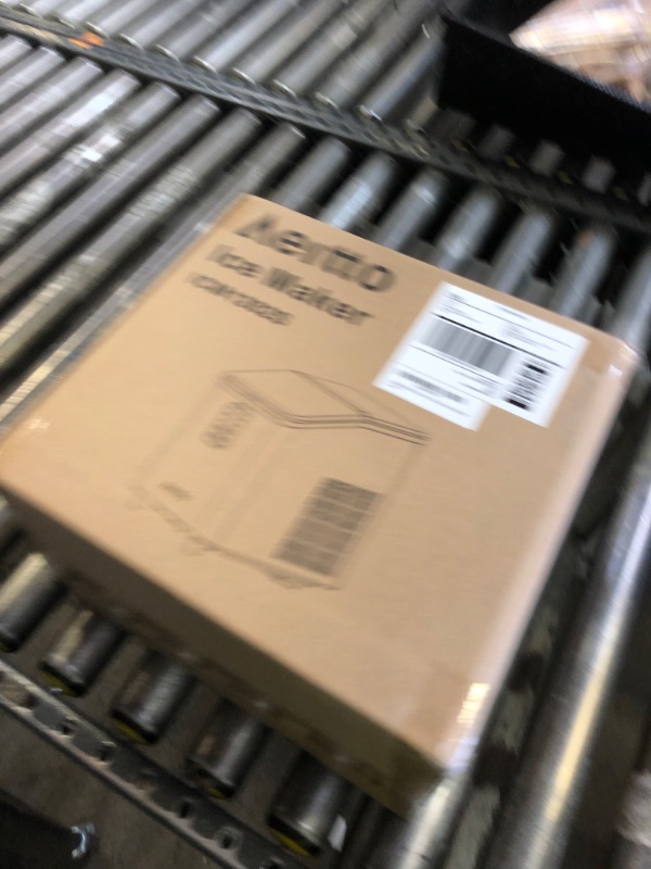 Photo 1 of Aeitto Ice Maker Countertop 26lbs/24H, Ice Machine 8 Ice Cubes Ready in 6 Mins, 2 Sizes of Bullet Ice Portable Ice Makers with Basket & Scoop, Auto Self-Cleaning for Home/Kitchen/Office Stainless