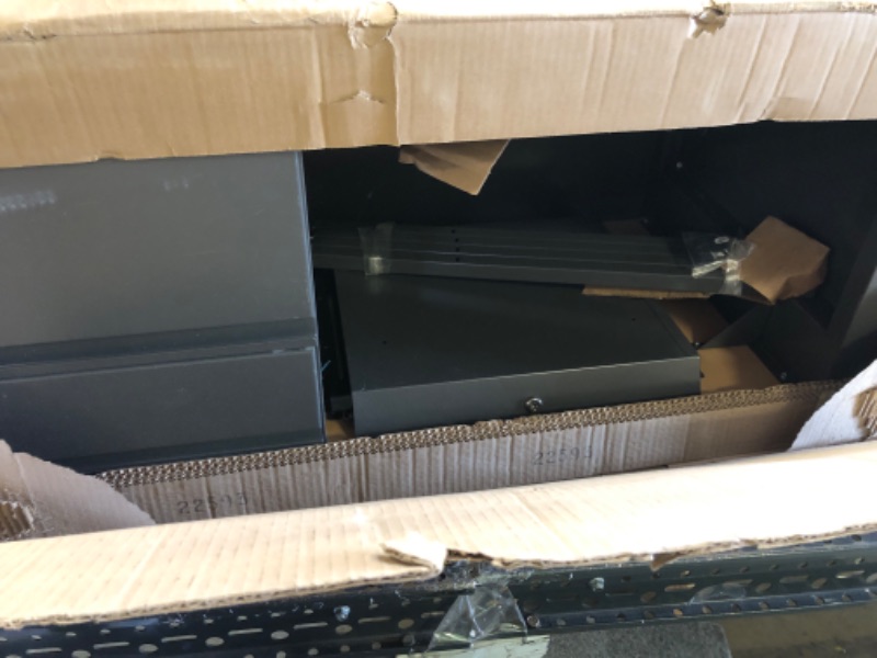 Photo 1 of Lorell Fortress Series Mahogany Laminate Top Desk