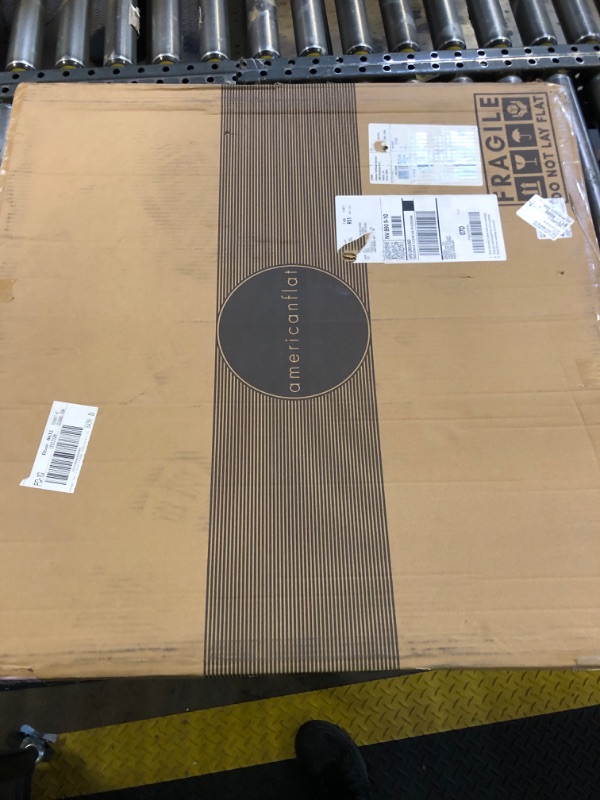 Photo 1 of Americanflat 28x28 Picture Frame with Polished Plexiglass - Use as 24x24 Frame with Mat or Display 28x28 Photo Without Mat - Streamline Collection - Thin Border Square Frames for Wall Display - Black