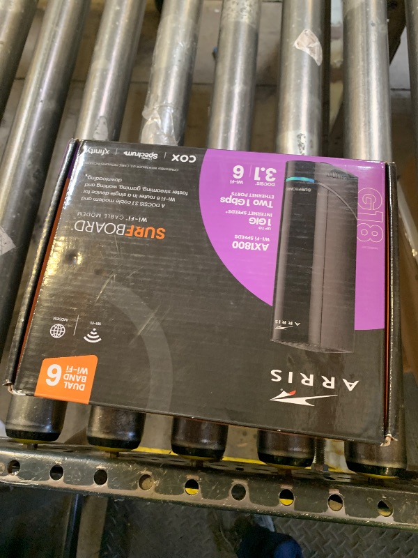 Photo 1 of Arris (G18) - Cable Modem Router Combo - Fast DOCSIS 3.1 Multi-Gigabit WiFi 6 (AX1800), Approved for Comcast Xfinity, Cox, Spectrum & More