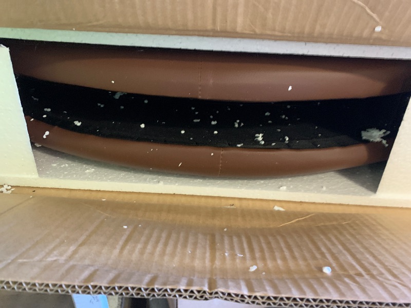 Photo 1 of Garvee 8 Player Oval Poker Table Foldable, 72" Poker Game Tables with Storage Bag, Collapsible Legs, Padded Rails & Cup Holders, Portable Folding Game Table for Texas Holdem and Blackjack, Brown