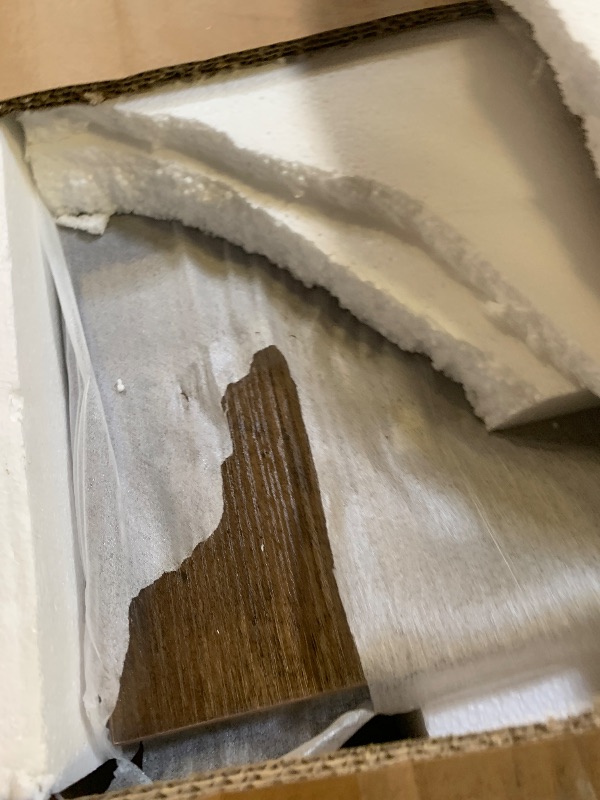 Photo 1 of Tribesigns Kitchen Island with 3 Shelves, 55 Inches Width Kitchen Shelf with Large Worktop, Stable Wooden Structure, Farmhouse Style, Easy to Assemble, Rustic Brown