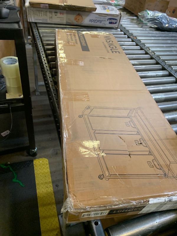 Photo 1 of **USED** 3 Section Laundry Hamper with shelf Laundry Sorter with 3 Pull-Out and Removable Bags for Bathroom Laundry Room White