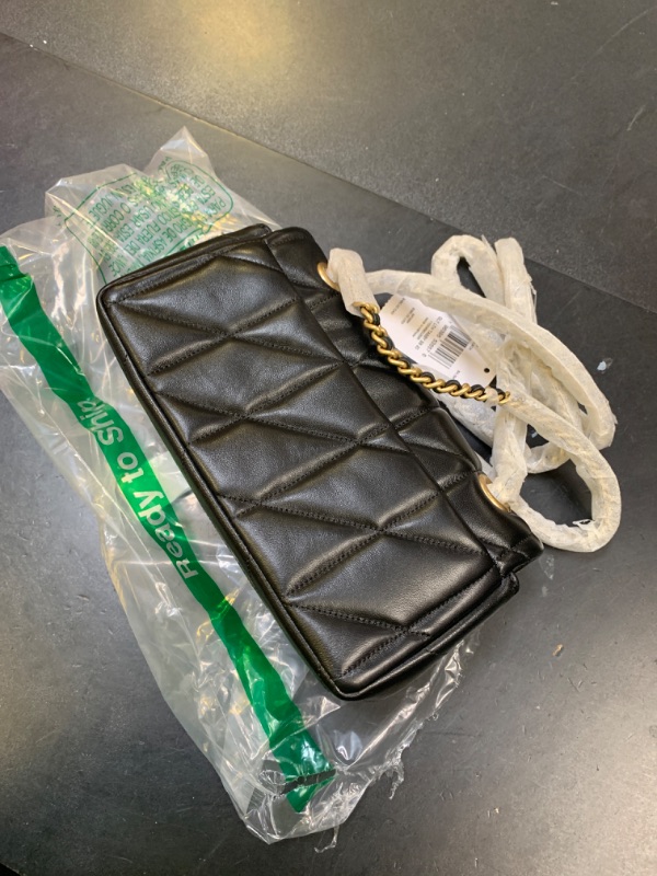 Photo 1 of Coach, Womens, Quilted Tabby Shoulder Bag 20 with Chain, Black 1, One Size