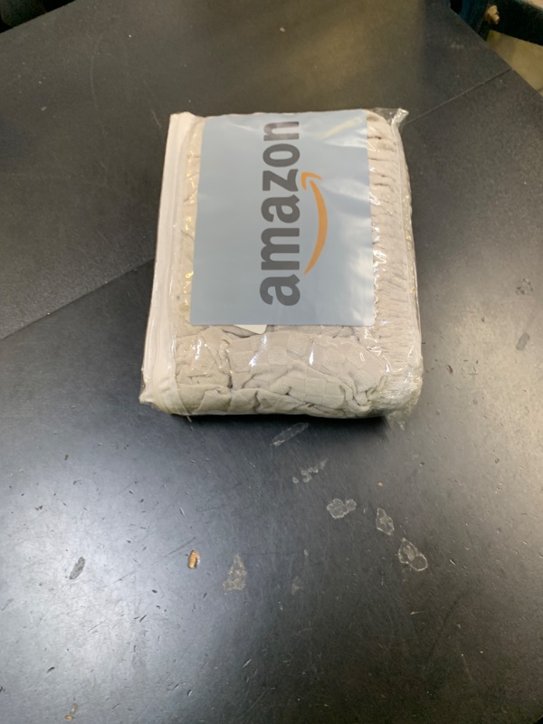 Photo 1 of ?Clearance? Stretch Individual Cushion Covers Sofa Loveseat Seat Cushion Slipcovers Soft Couch Cover Replacement Large Checkered Furniture Protector with Elastic Bottom (2 Pc Cushion Cover, Ivory)