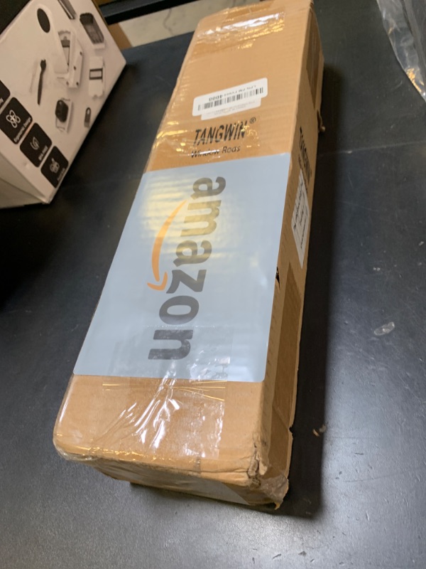 Photo 1 of TANGWIN Bronze Wrap Around Curtain Rods 36 to 72 Inch:Blackout Heavy duty Adjustable Window Curtain Rod for Bedroom,Industrial Darkening Curved French Metal Single Drapery Rods Set Easy Install,Brown