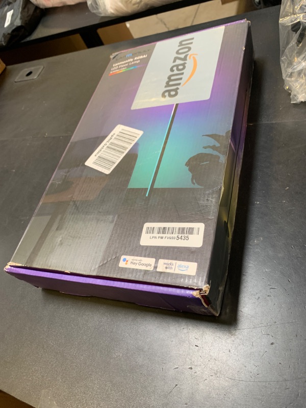 Photo 1 of Lanmonlily LED Floor Lamp, Corner Lamp Compatible with Alexa, Smart Modern Floor Lamp with Music Sync 16 Million Colors & 68+ Scene RGBICW Floor Lamp for Bedroom Living Room and Gaming Rooms