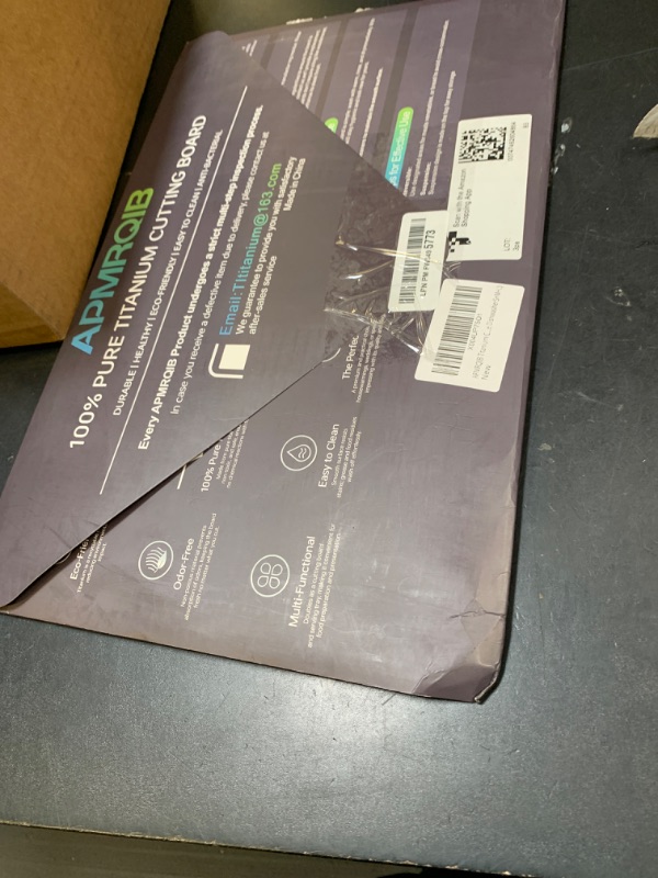 Photo 1 of APMRQIB Titanium Cutting Boards for Kitchen,100% Pure Titanium Cutting Board Set of 3, Double Sided Non Toxic Cutting Board, Hygiene Durable Dishwash