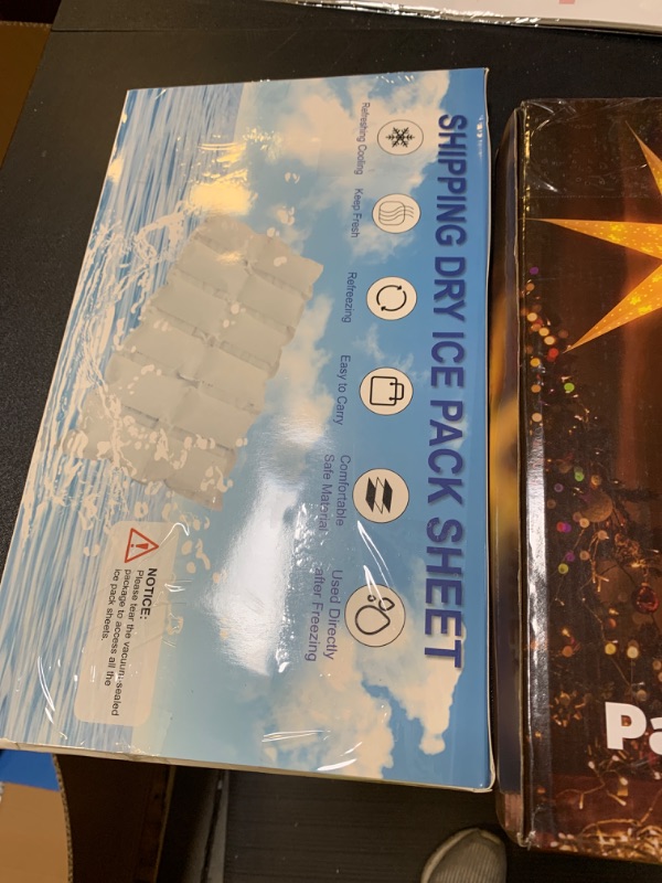 Photo 1 of Shipping Cold Packs Dry Ice for Shipping Frozen Food, Flexible Cold Ice Pack Sheets for Coolers, Long Lasting Freezer Ice Packs 14'' X 13'' 144Cells