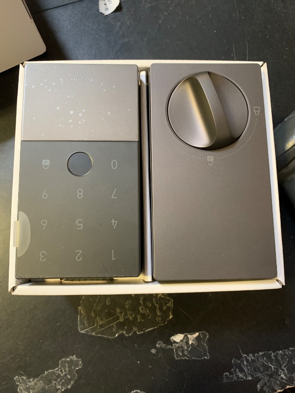 Photo 1 of Aqara Smart Lock U100, Fingerprint Keyless Entry Door Lock with Apple Home Key, Touchscreen Keypad, Bluetooth Electronic Deadbolt, IP65 Weatherproof, Supports Apple HomeKit, Alexa, Google, IFTTT, Gray