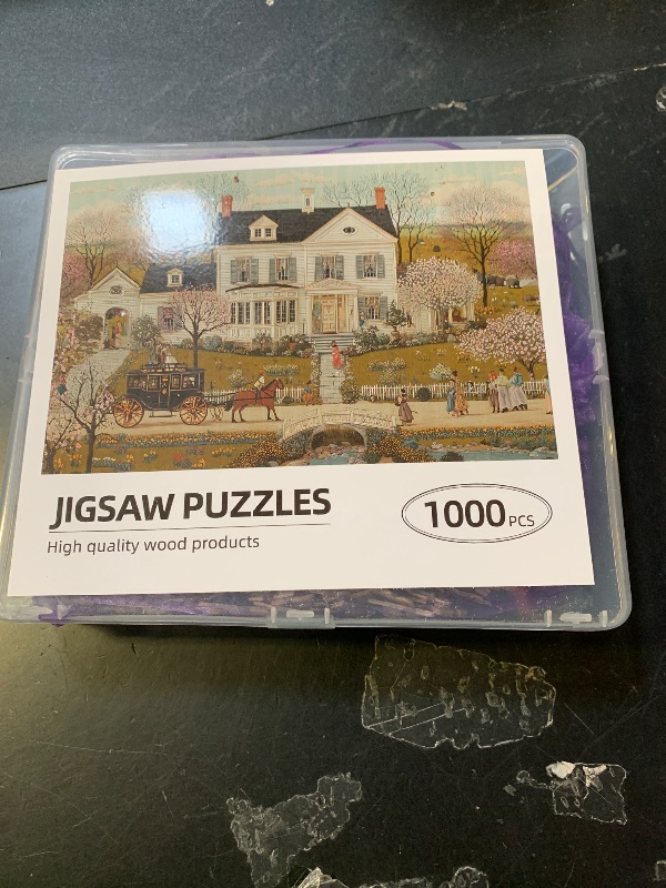 Photo 1 of 1000 Piece Puzzle for Adults – Jane Austen’s Spring Manor Challenging Aesthetic Jigsaw Puzzle for Relaxing Mindfulness? Stress Relief? Home Decor and Gift