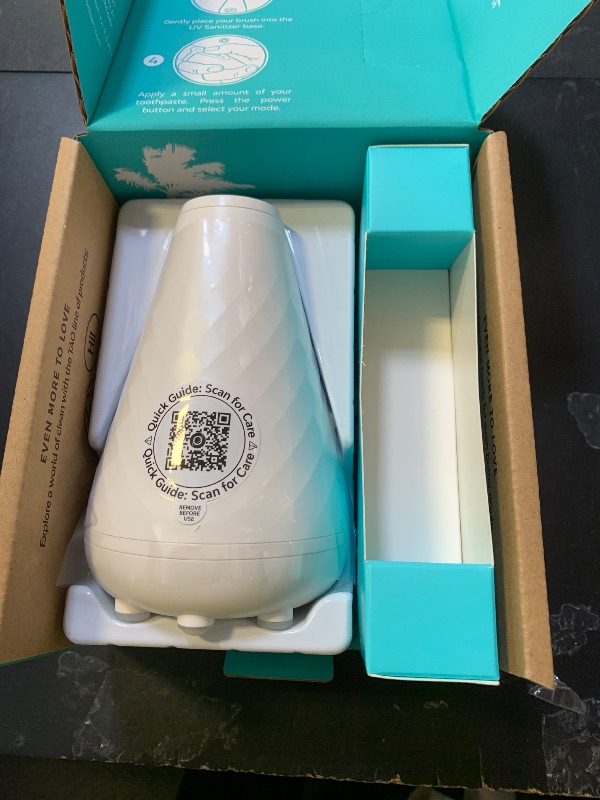 Photo 1 of Tao Clean UV Sanitizing Sonic Toothbrush and Cleaning Station, Electric Toothbrush, Dual Speed Setting, White