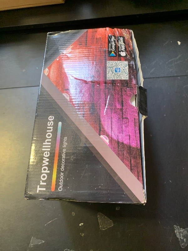 Photo 1 of Tropwellhouse Permanent Outdoor Light Pro, 100ft with 72 RGB+IC LED Lights, 90 Scene Modes, AI Light Design, IP67 Waterproof for Halloween Christmas Decor and Daily Lighting, Work with Alexa, Google