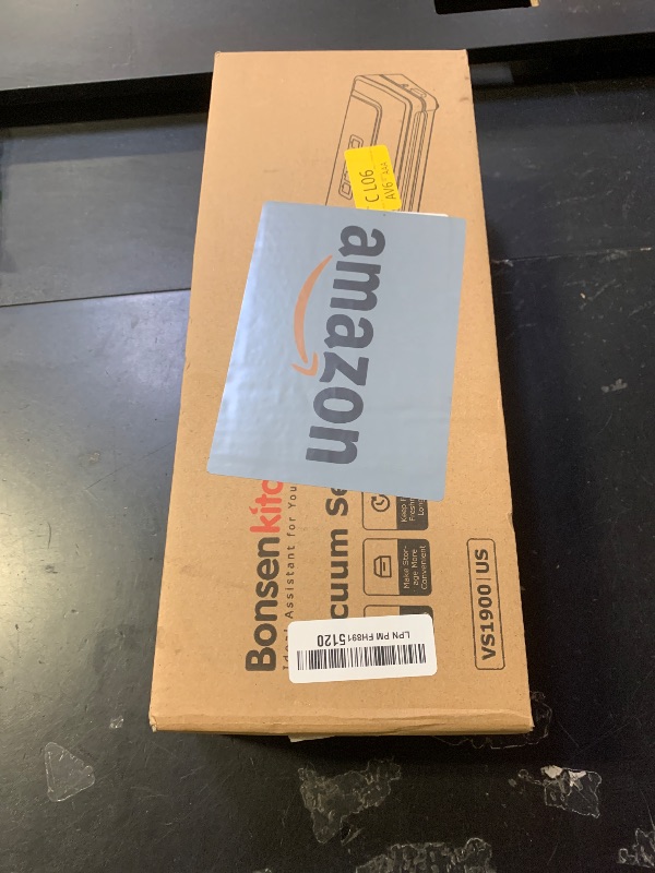 Photo 1 of Bonsenkitchen Vacuum Sealer, Multi-Functional Food Sealer with 5 Vacuum Bags, External Vacuum System & Accessory Tube,Fast-Compact Design, Bright Black