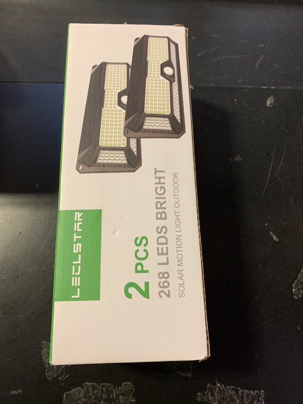 Photo 1 of 2 pcs 268 leds bright solar motion light outdoors