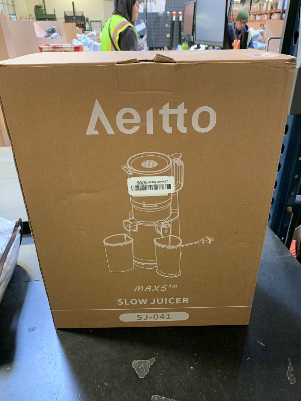Photo 1 of Aeitto Juicer Machines, 5.3" Extra Large Feed Chute Cold Press Juicer, Fit Whole Vegetables & Fruits, Easy to Clean, High Juice Yield,Slow Masticating Juice Extractor,Self Feeding