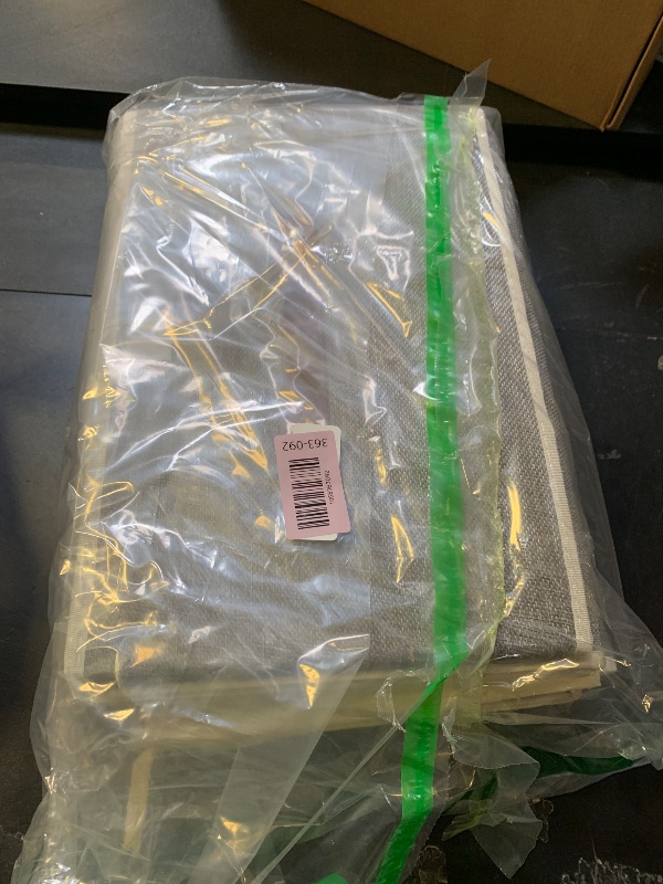 Photo 1 of TYEERS Foldable Storage Boxes with Lids 5 Pack Fabric Storage Bins with Lids, Closet Organizers for Clothes Storage, Room Organization, Office Storage, Toys - Gray