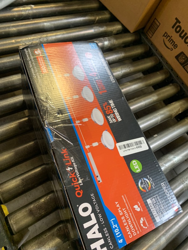 Photo 1 of HALO 4 inch Quicklink Canless LED Downlight Selectable 2700K, 3000K, 3500K, 4000K, 5000K CCT – White (4 pack)