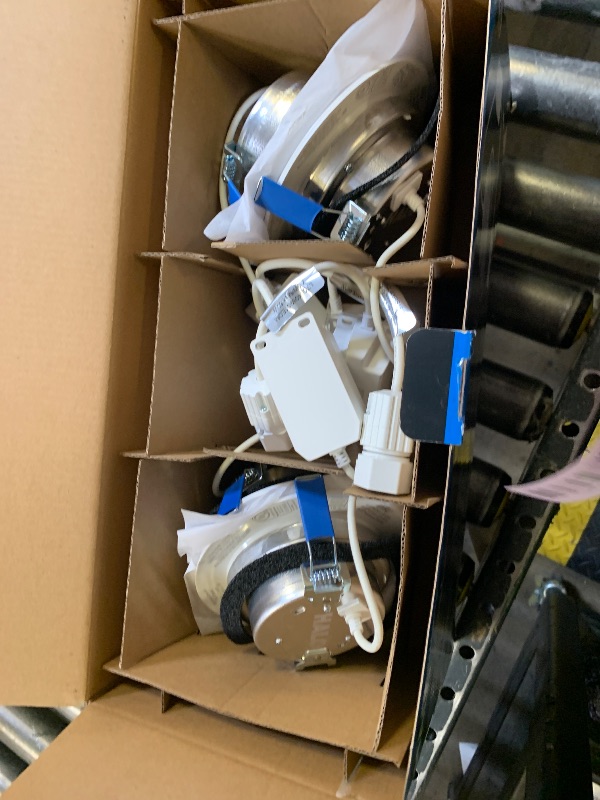 Photo 1 of HALO 4 inch Quicklink Canless LED Downlight Selectable 2700K, 3000K, 3500K, 4000K, 5000K CCT – White (4 pack)