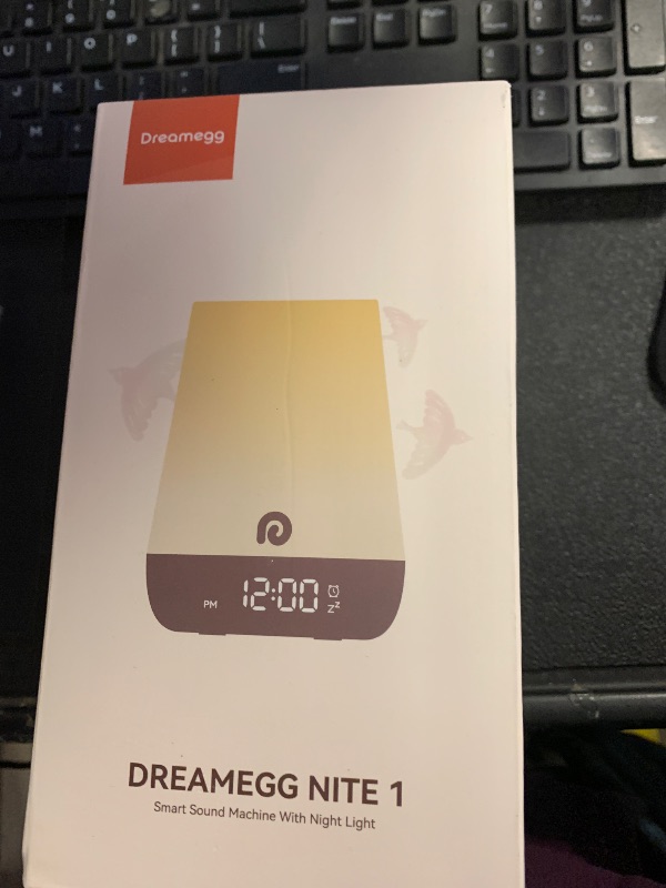 Photo 1 of **INCOMPLETE** Dreamegg Sound Machine Baby - White Noise Sound Machine Baby With Night Light, Ok to Wake Alarm Clock, 34 Soothing Sounds, Sleep Trainer, Routine Builder, App Control for Kids Nursery Sleeping Bedroom