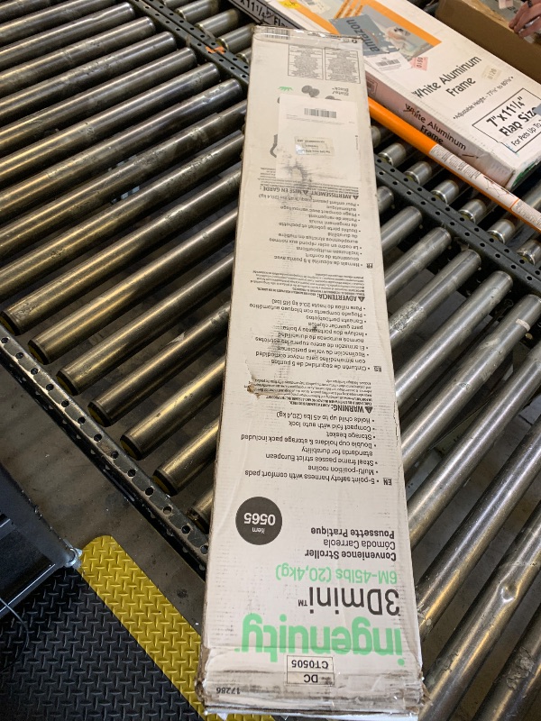 Photo 1 of Ingenuity 3D Mini Convenience Stroller – Lightweight Stroller with Compact Fold, Multi-Position Recline, Canopy with Pop Out Sun Visor – Umbrella Stroller for Travel and More, Slate Grey