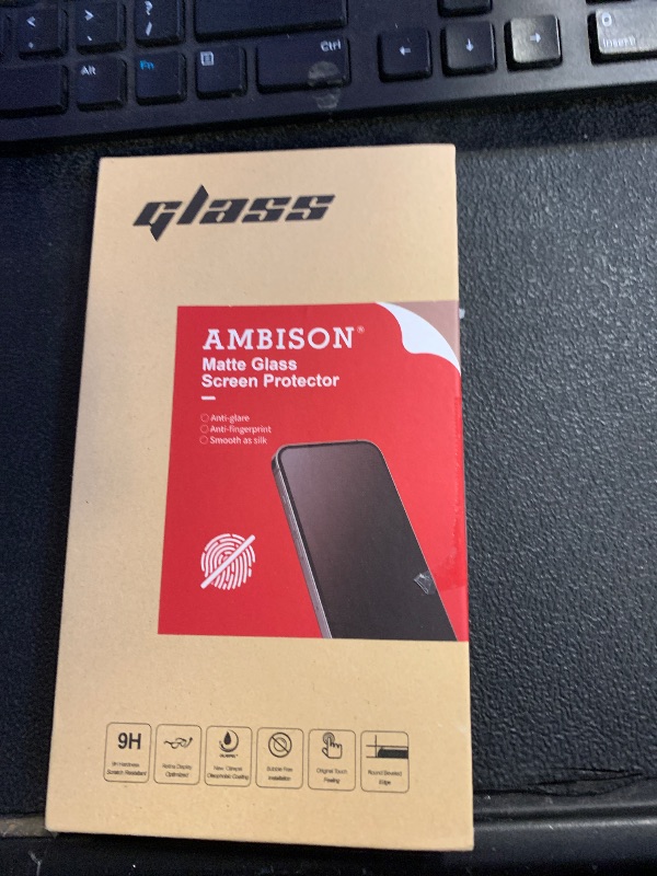 Photo 1 of [2 Pack] Ambison Matte Glass Screen Protector Designed for iPhone 16e/iPhone 14/iPhone 13/13 Pro, Install Frame/Bubble Free/Anti-Glare&Fingerprint, 9H Tempered Glass Clear for iPhone 16e/14/13 Pro 6.1inch