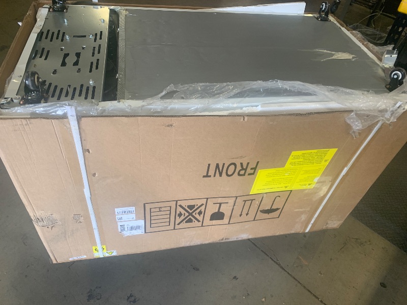 Photo 1 of VEVOR Commercial Ice Cream Display Case, 12.8 Cu.ft Chest Freezer, -19 to 3? Temp Adjustable Mobile Top Deep Freezer with 4 Wire Baskets, 2 Sliding Glass Doors, Locking Casters & LED Strip Lighting