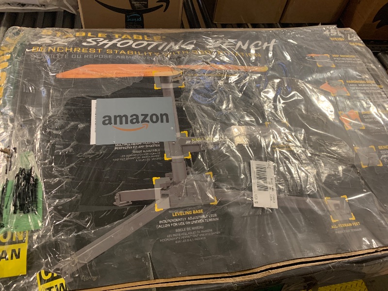 Photo 1 of Caldwell Stable Table BR Shooting Bench with 360° Rotation, Leveling Legs, All-Weather Seat for Shooting, Target Practice, Shooting Sports