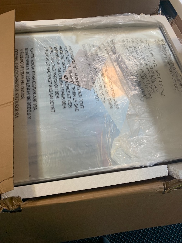 Photo 1 of bolrok Bathroom Mirror Brushed Nickel, 30 x 36 Inch Metal Frame Rectangle Mirror Rounded Silver Modern Vanity Mirror Anti-Rust for Bathroom, Farmhouse Wall Mounted Vertically/Horizontally