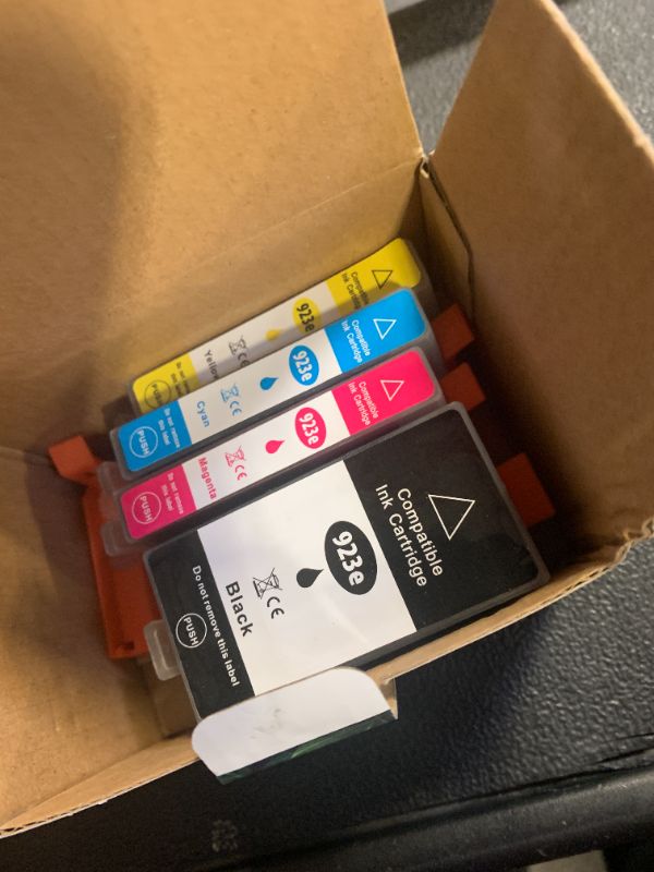 Photo 1 of EmiGSupply 923e 923XL Ink Cartridges Combo Compatible for HP 923 Ink Cartridges Work with HP Printer OfficeJet Pro 8135e 8120 8124e 8125e 8130e 8132e 8139e 8138e 8122 8134 Printer Black C/M/Y(4 Pack)