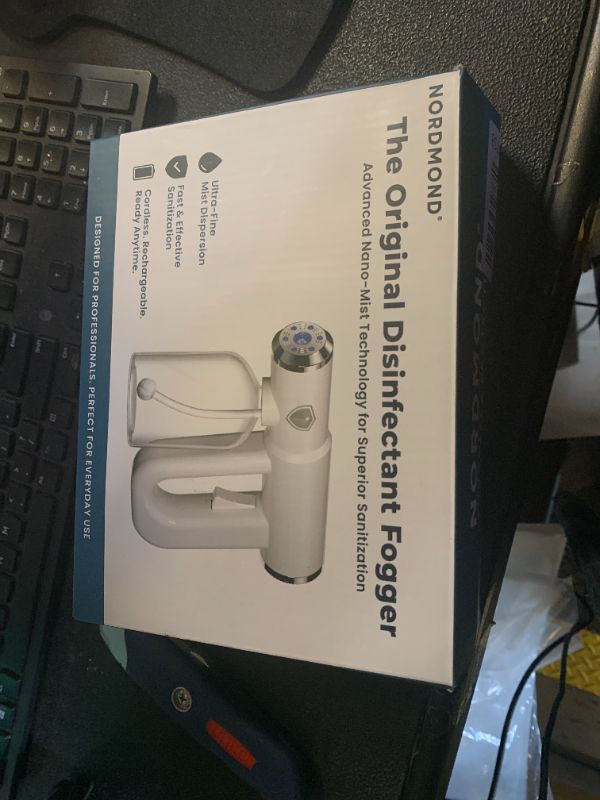 Photo 1 of The Original Disinfectant Fogger Machine - Professional Sanitizer Sprayer - ULV Atomizer & Nano Steam Gun – Rechargeable Barber Spray Gun with Blue Light V2