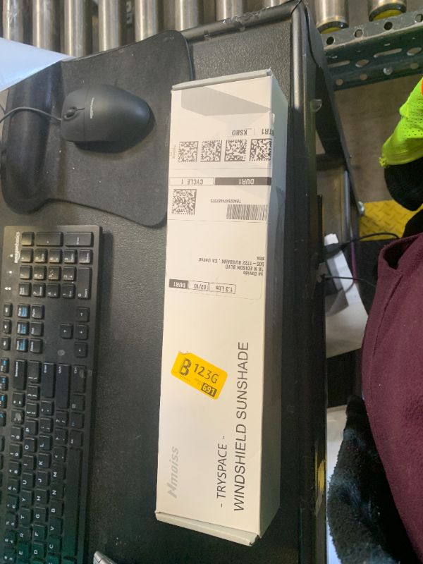 Photo 1 of [Upgraded] Nmoiss Windshield Sun Shade Umbrella - [Vinyl Coating Heat Shield] Protect Car from Sun Rays & Heat Damage Keep Cool and Protect Interior, Spring Structure Edge Medium 56" L x 31" W