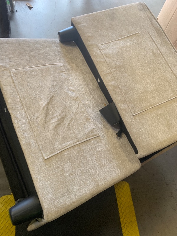 Photo 1 of LINSY Sleeper Sofa Bed, 54" Pull Out Couch with Charging Station & Cup Holder, Small 3 in 1 Convertible Loveseat Sleeper Couch for Apartment, Dorm Room, Bedroom and Small Space, Chenille Beige