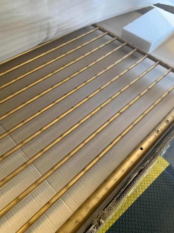 Photo 1 of Namesake Abigail 3-in-1 Convertible Baby Crib (Gold) - GREENGUARD Gold Certified - Convertible Crib to Toddler Bed and Daybed - Baby Bed w/ 4 Adjustable Heights - Vintage Baby Crib Convertible