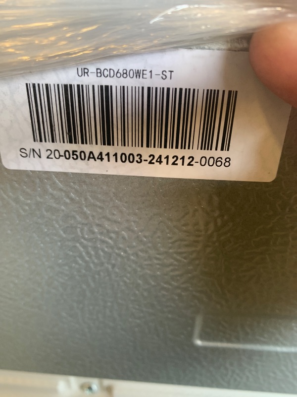 Photo 1 of BLACK+DECKER 20.1 Cu. Ft. Top Mount Refrigerator with Freezer, 2 Door Fridge with Top Freezer and Adjustable Temperature Control, Full Size Kitchen Refrigerator, ENERGY STAR, BR2010JS, Stainless Look