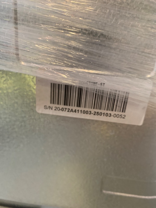 Photo 1 of BLACK+DECKER 20.1 Cu. Ft. Top Mount Refrigerator with Freezer, 2 Door Fridge with Top Freezer and Adjustable Temperature Control, Full Size Kitchen Refrigerator, ENERGY STAR, BR2010JS, Stainless Look