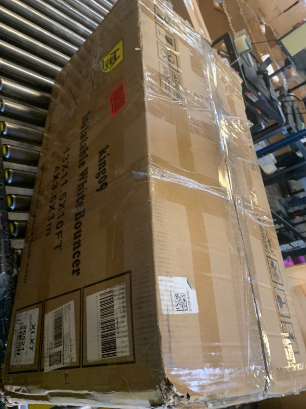 Photo 1 of White Bounce House for Adults Kids, 13.5FT PVC Commercial Grade Bounce House for Kids 5-12 with 750W Powerul Blower, Inflatable Large Bounce House Wedding Birthday Party Decorations 13.5 x 11.5 x 10FT