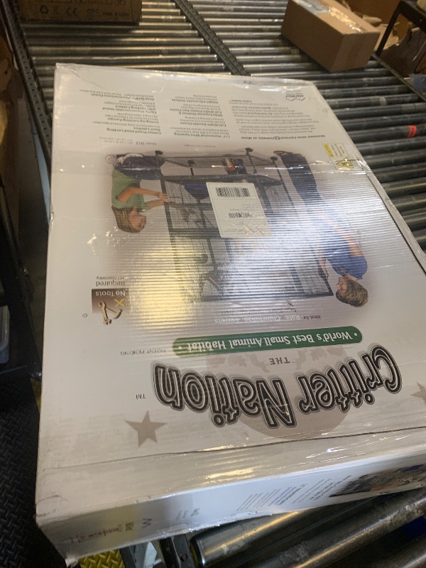 Photo 1 of MidWest Homes for Pets Critter Nation Double Unit Small Animal Cage, 4 Tiers, Includes Pan, Shelf, Ramp & Cover, for Rats, Ferrets, Chinchillas, Sugar Gliders